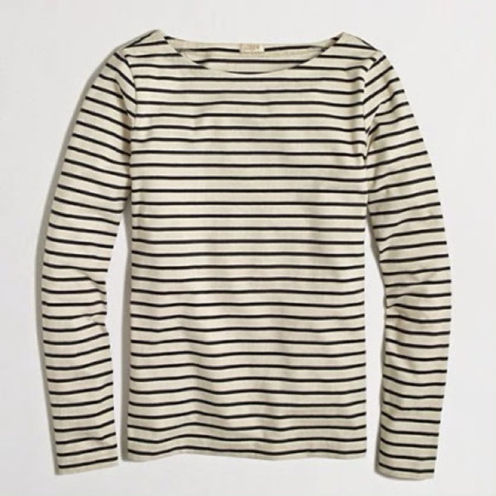 J.Crew Factory long sleeve boatneck tee